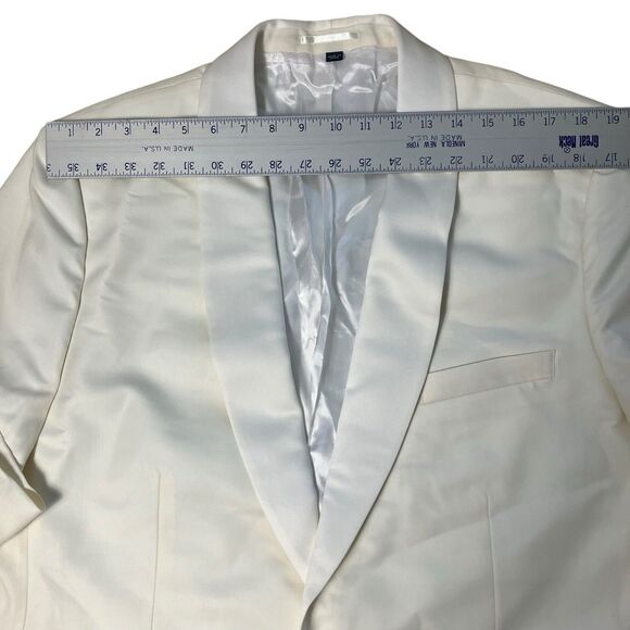 J Crew Dinner Jacket Mens 46L Off White Ludlow Slim Fit Italian Wool A7132 *Read - Picture 11 of 16